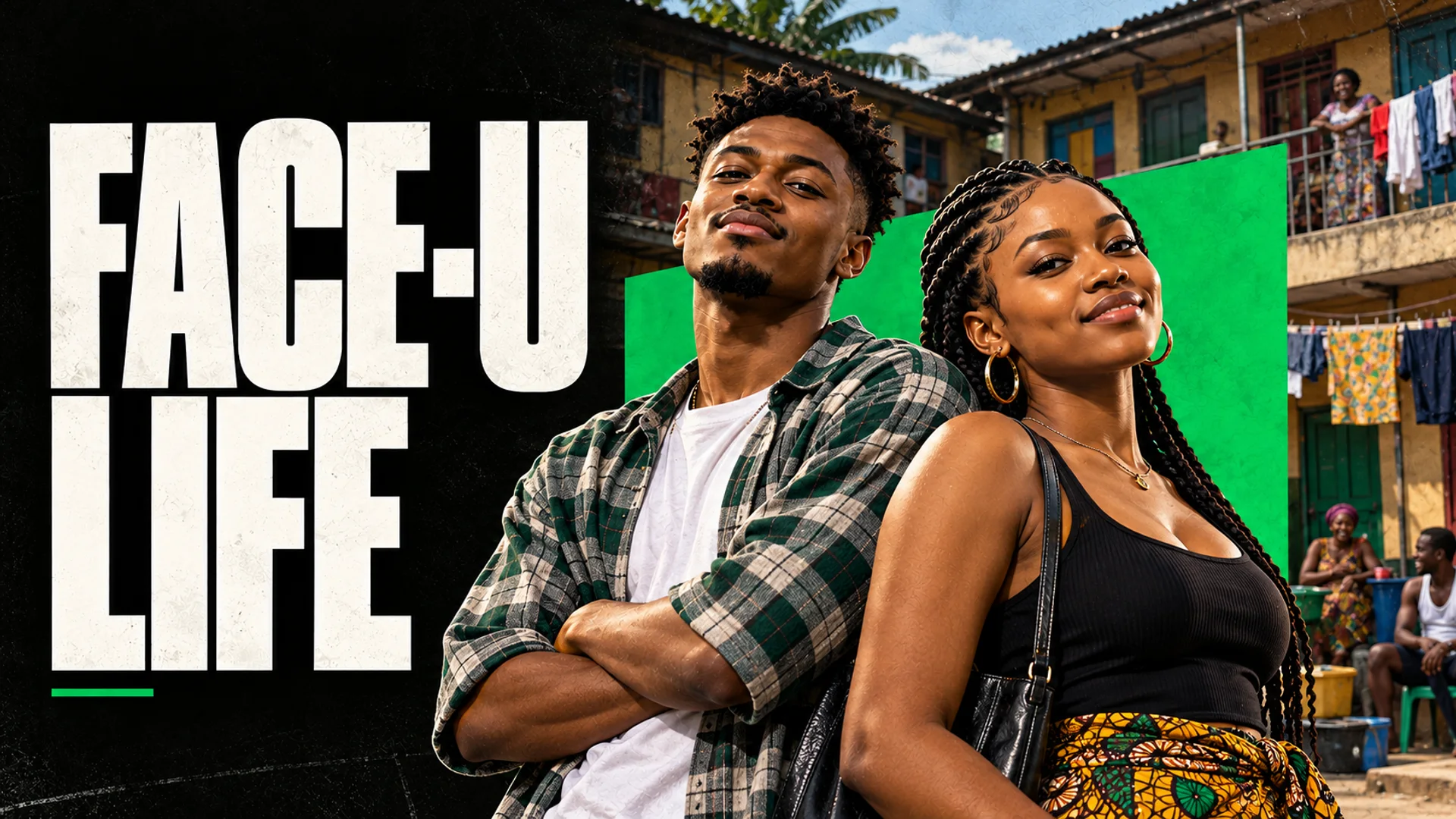 FACE-U LIFE: Two neighbours outside a Lagos compound