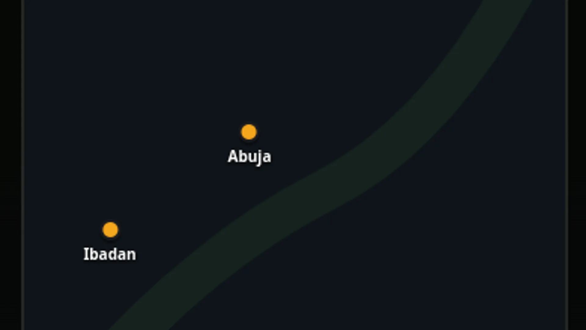 Mallam Express: the title and city picker over an okada rider with a delivery tray