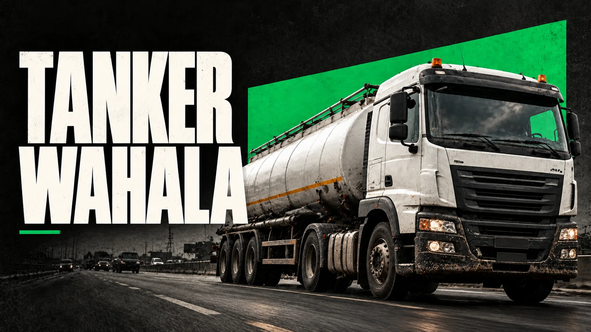 TANKER WAHALA: A fuel tanker on a Nigerian expressway